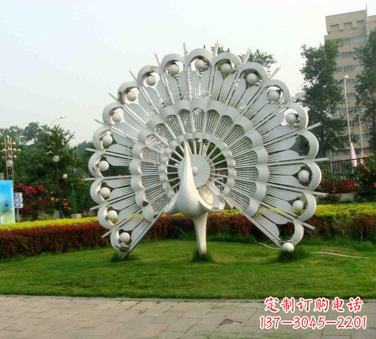郴州不锈钢孔雀雕塑
