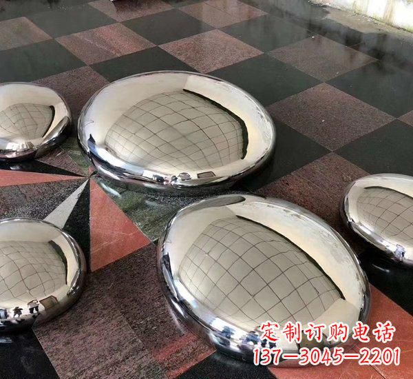 郴州精致的不锈钢鹅卵石雕塑