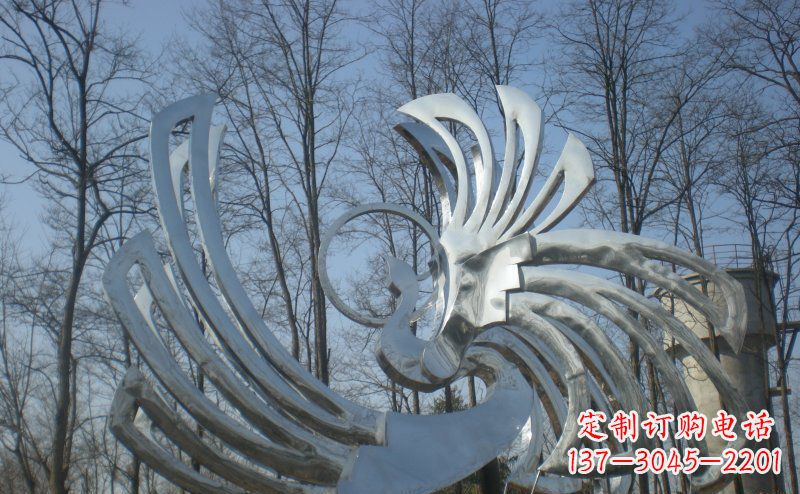 郴州精美的不锈钢凤凰雕塑
