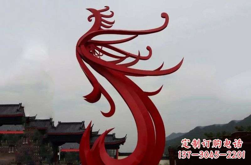 郴州精美不锈钢凤凰雕塑