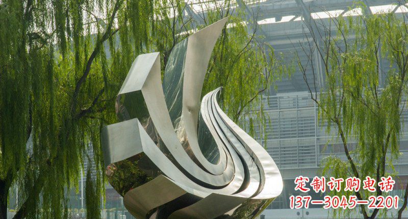 郴州不锈钢凤凰雕塑美丽的象征