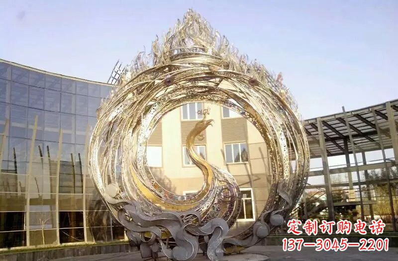 郴州不锈钢凤凰涅槃雕塑