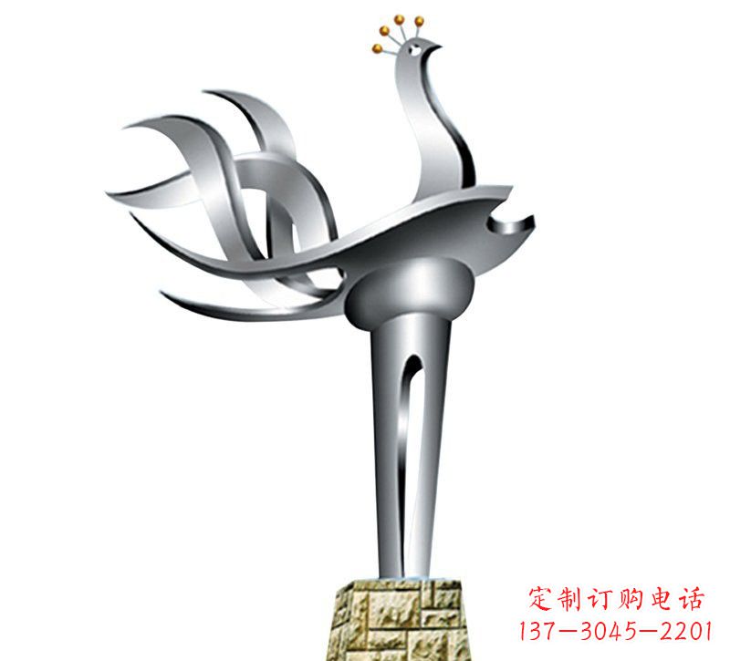 郴州不锈钢凤凰雕塑——精致的艺术之作