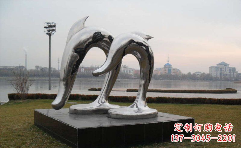 郴州精致的不锈钢海豚雕塑