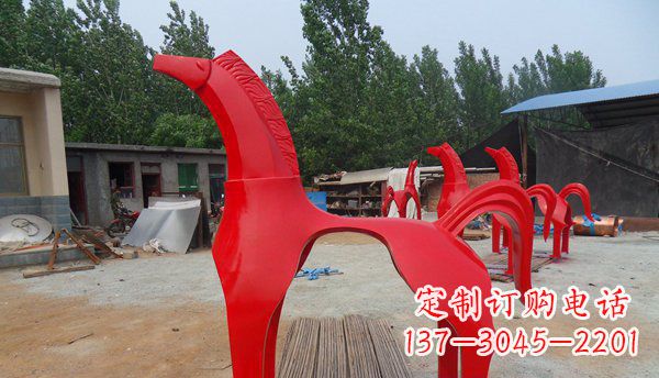 郴州不锈钢马雕塑精致而经久