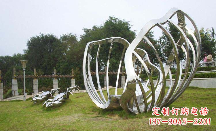 郴州不锈钢贝壳雕塑的美