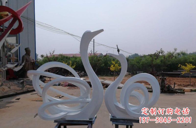 郴州精美不锈钢天鹅雕塑