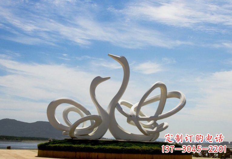 郴州不锈钢制天鹅雕塑