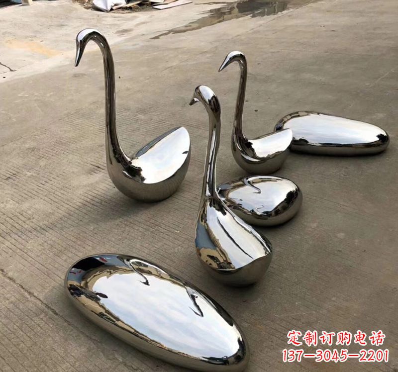 郴州不锈钢抽象仙鹤雕塑