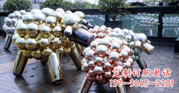 郴州不锈钢羊雕塑艺术与美感相结合