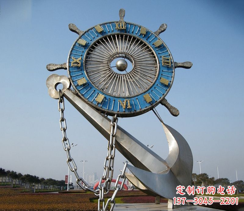 郴州不锈钢船舵雕塑展现精湛工艺