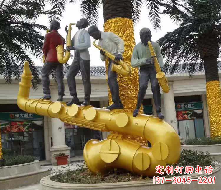 郴州不锈钢萨克斯雕塑精美绝伦