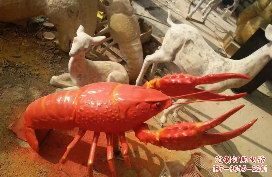 郴州不锈钢大龙虾雕塑象征着力量与美丽
