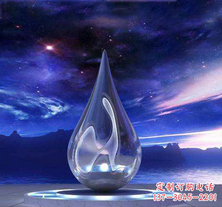 郴州不锈钢大型水滴雕塑极致的审美艺术