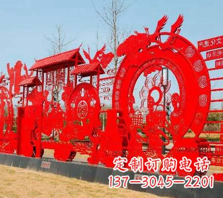 郴州不锈钢党旗雕塑——缅怀先烈、继续前进