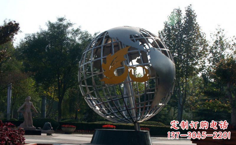 郴州不锈钢地球雕塑一件具有意义的艺术品