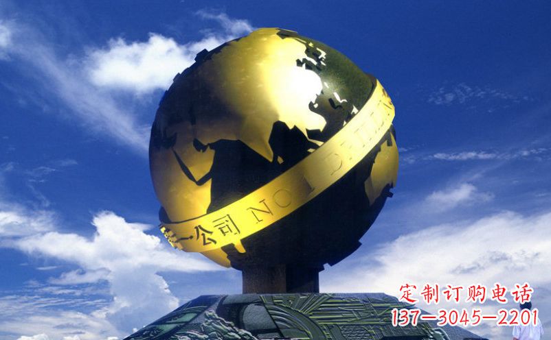 郴州不锈钢地球雕塑传承持久的环保理念