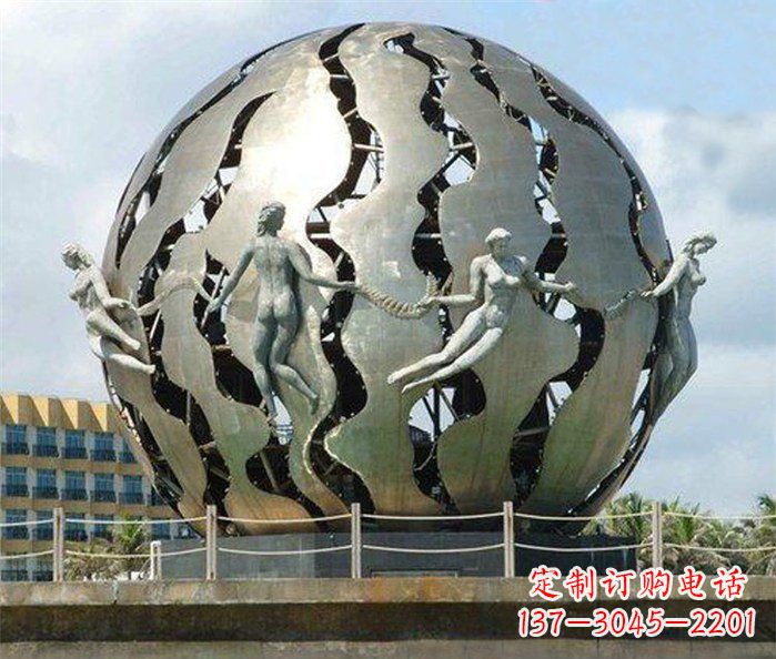 郴州不锈钢地球雕塑一座精致而又充满着力量的艺术作品