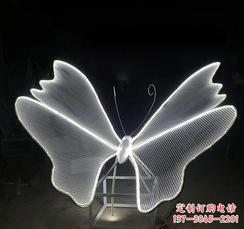 郴州不锈钢灯饰蝴蝶雕塑