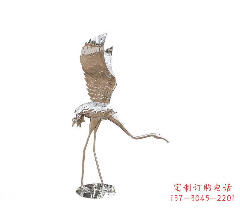 郴州不锈钢火烈鸟雕塑灿烂耀眼的艺术之作