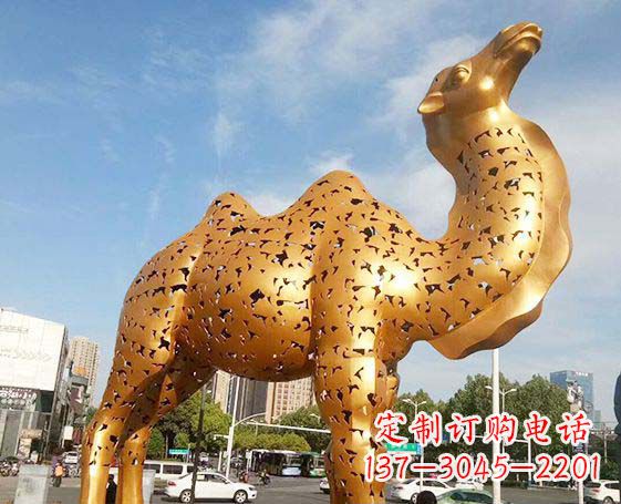 郴州不锈钢锻造骆驼雕塑