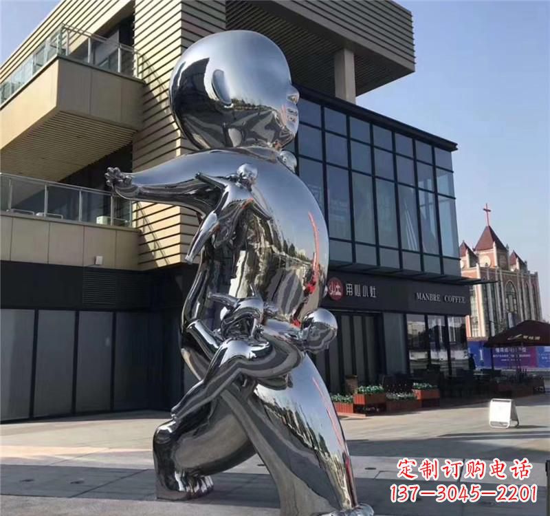 郴州不锈钢儿童雕塑精致的艺术之作