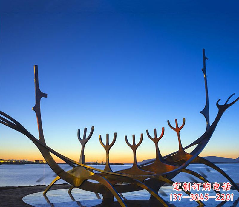 郴州帆船雕塑精致的海洋艺术品
