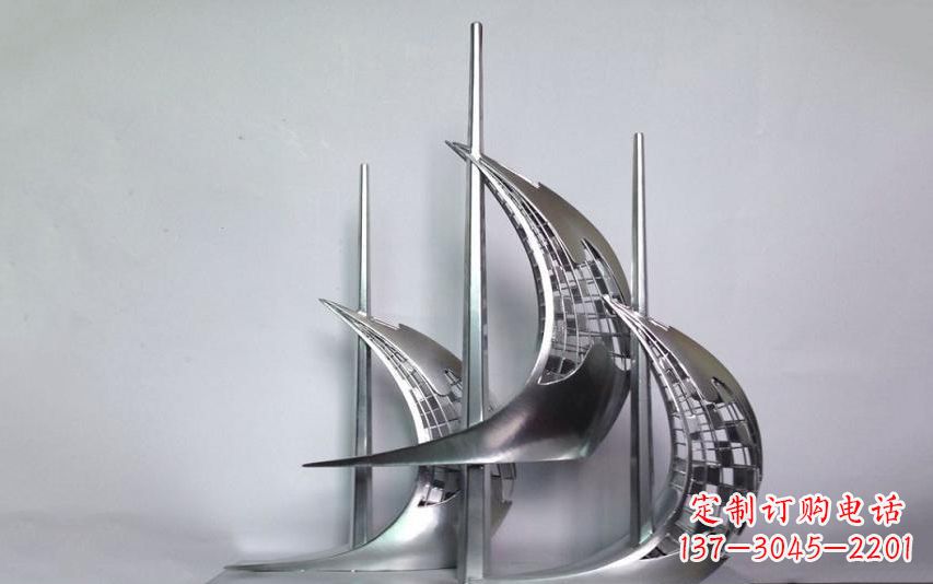 郴州不锈钢帆船雕塑——海洋之旅的象征