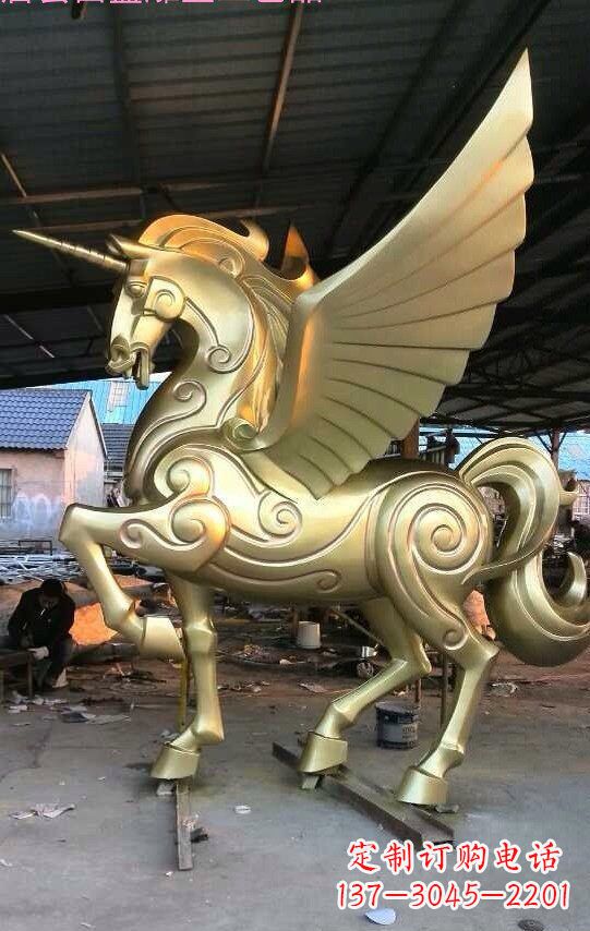 郴州不锈钢独角兽雕塑铸造精美绝伦