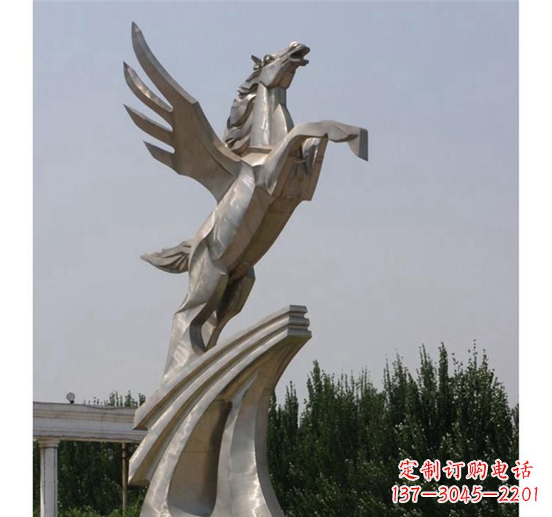 郴州不锈钢飞马雕塑精美雕塑艺术