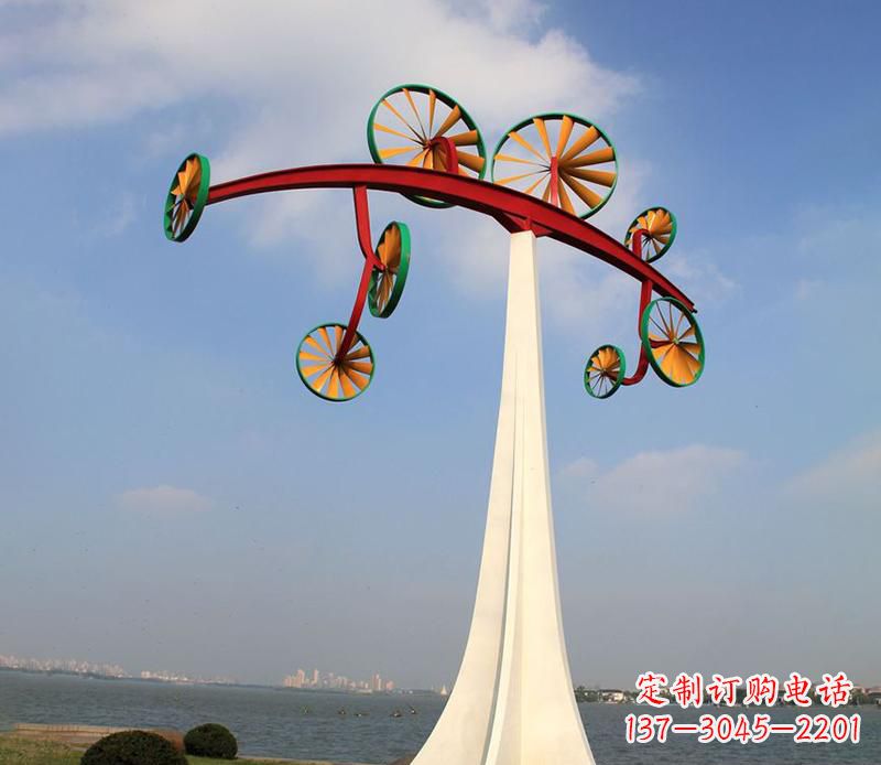郴州不锈钢风车雕塑艺术美学的完美结合