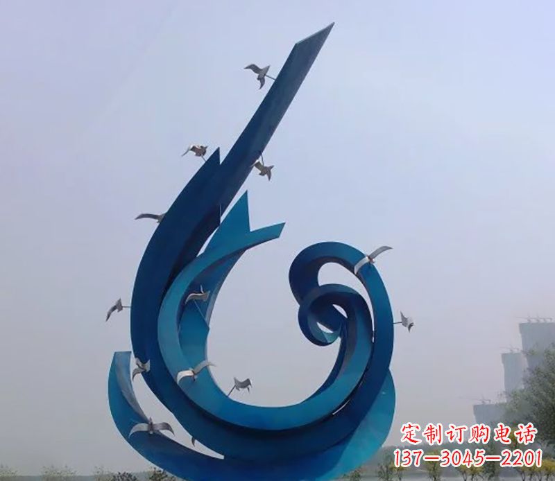 郴州不锈钢鸽子雕塑雕刻着永恒与美丽