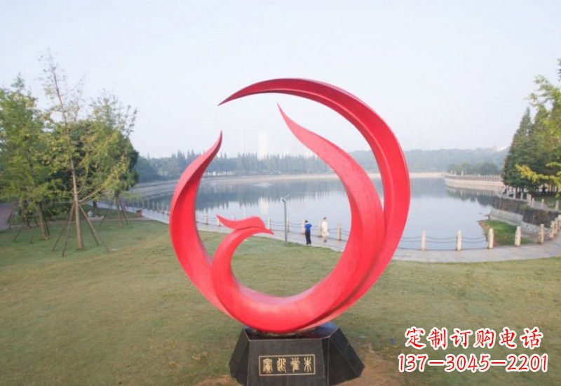 郴州凤凰雕塑——点缀不锈钢公园的美丽风景