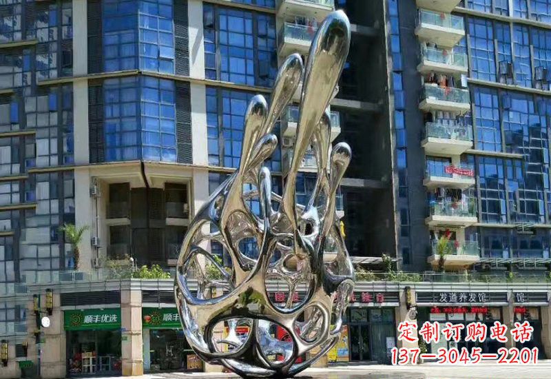 郴州不锈钢龙雕塑——象征着力量与灵气