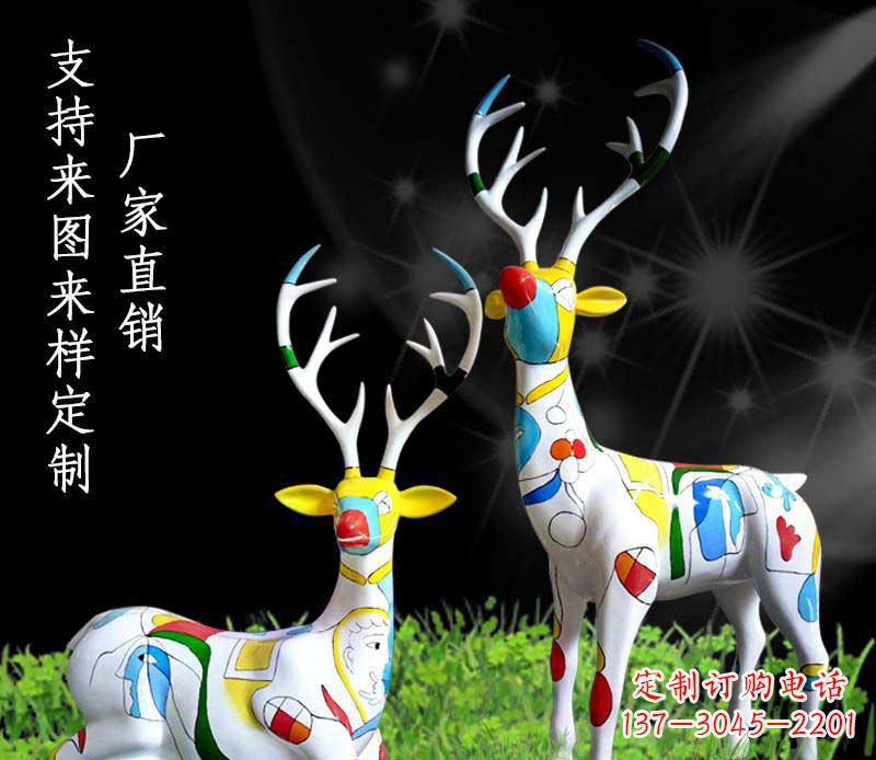 郴州不锈钢动物雕塑——小鹿