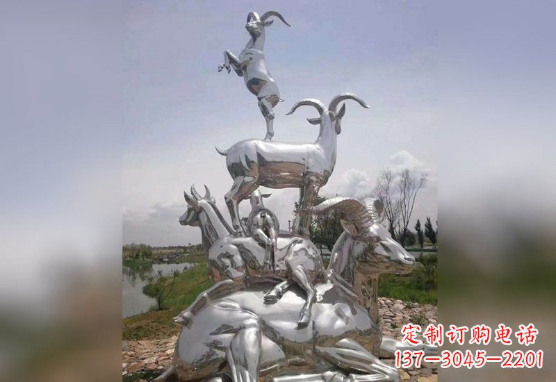 郴州不锈钢羊雕塑精美绝伦