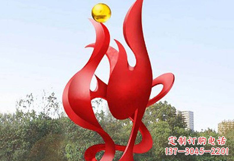 郴州不锈钢凤凰雕塑——象征着古代神兽的传奇