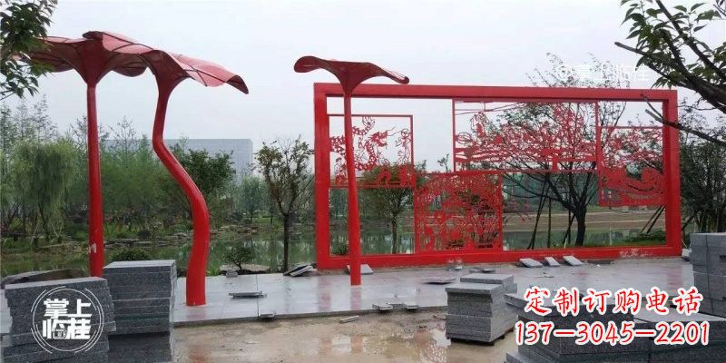 郴州不锈钢剪纸龙凤雕塑精美雕刻传承古老文化