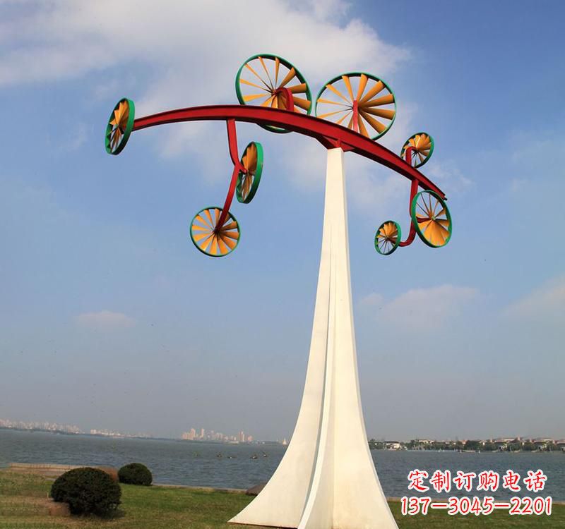 郴州不锈钢风车雕塑缔造美丽公园