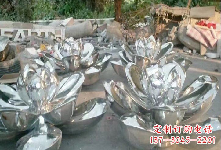 郴州不锈钢莲花雕塑一件象征着美丽与自由的作品