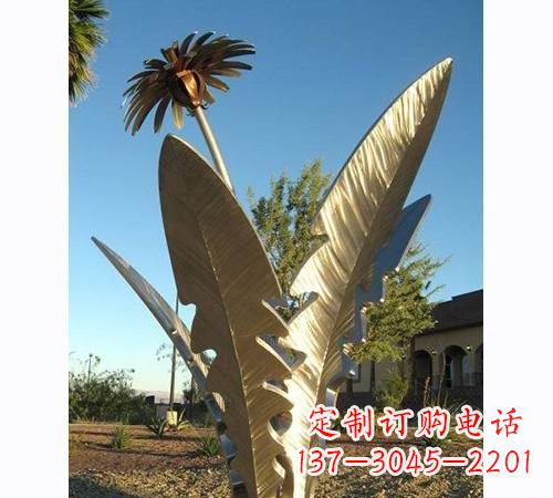 郴州不锈钢蒲公英雕塑——点缀公园美景