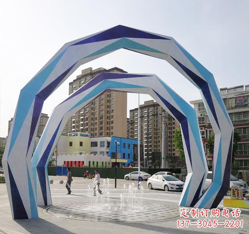 郴州不锈钢拱门雕塑令人惊叹的艺术品