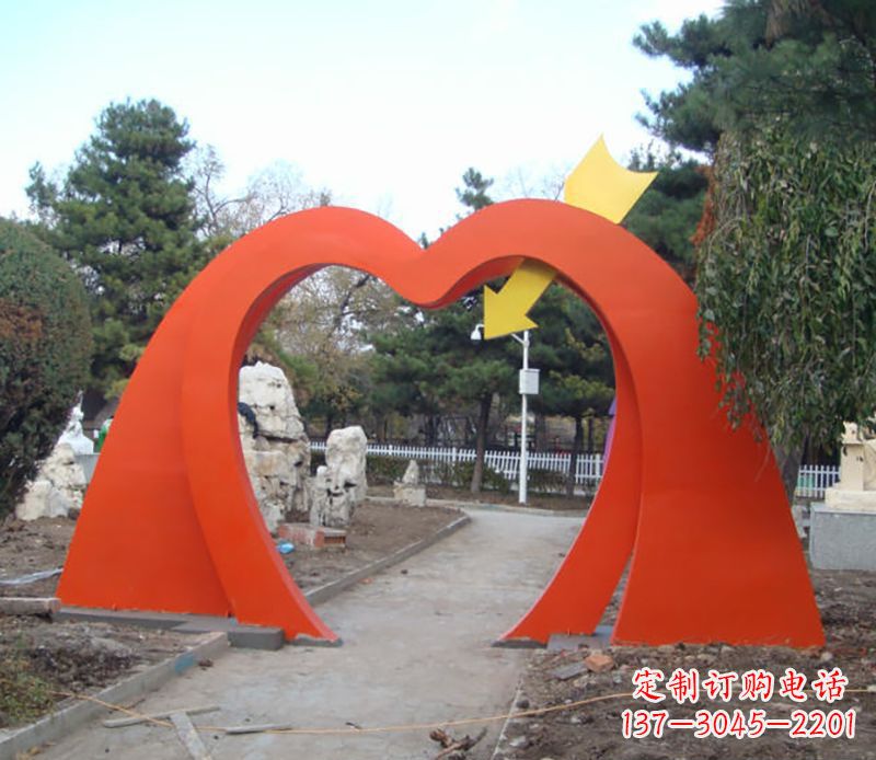 郴州不锈钢拱门雕塑给空间增添灵动之美
