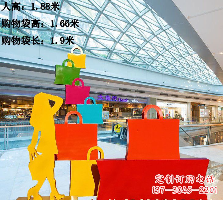 郴州不锈钢购物袋雕塑艺术品的独特之处