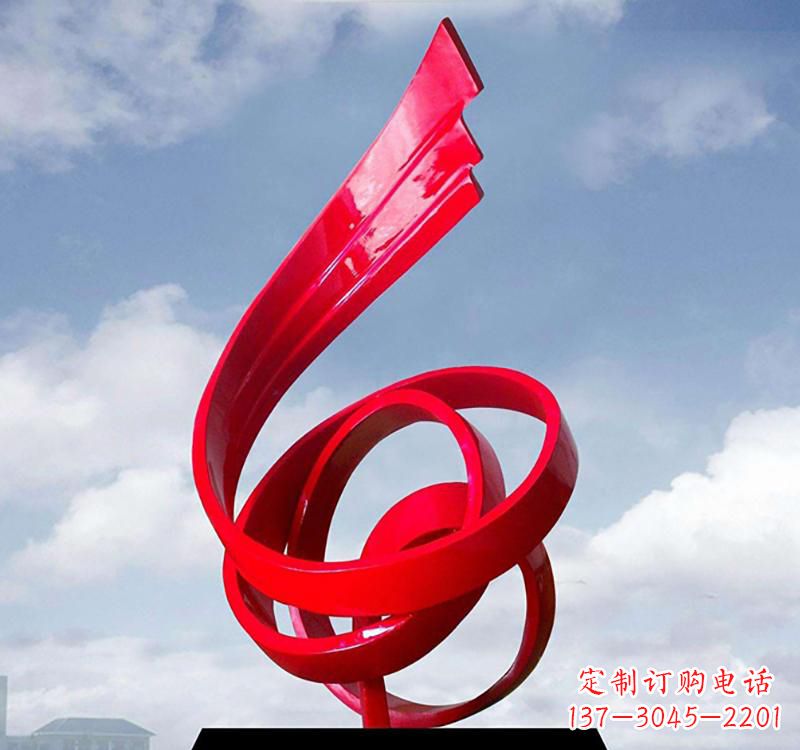 郴州美丽的飘带雕塑——城市的精灵