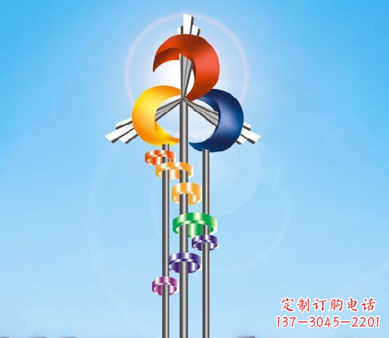 郴州不锈钢风车雕塑精美的艺术之作