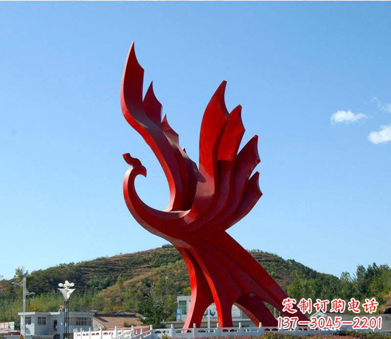 郴州璀璨凤凰不锈钢广场上的艺术之美