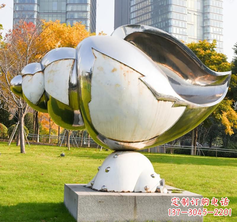 郴州不锈钢海螺雕塑一种独特的艺术形式