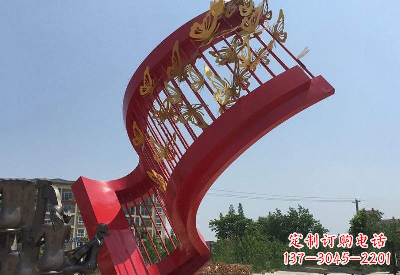 郴州不锈钢蝴蝶灵动的艺术雕塑