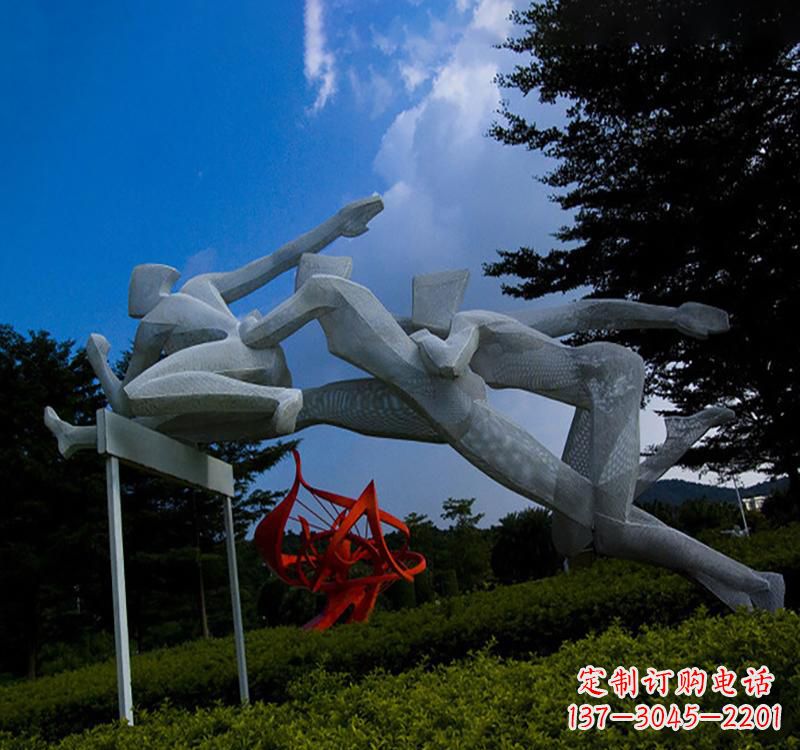 郴州不锈钢中的运动员雕塑